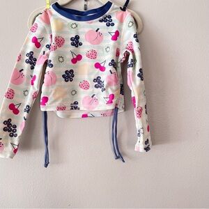 Ruffle Butts 4T Rash Guard bathing swim suit top